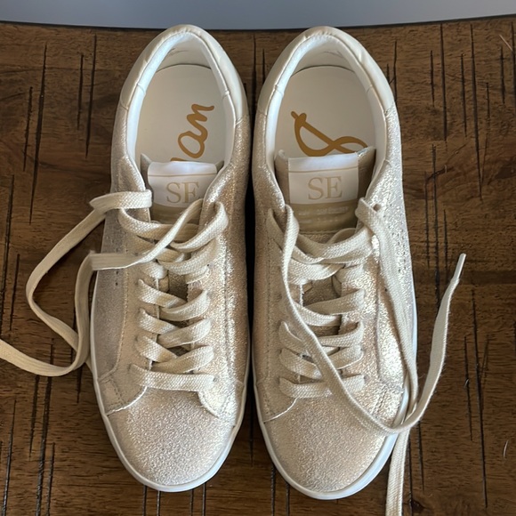 Sam Edleman Gold Tennis Shoes - Picture 2 of 5